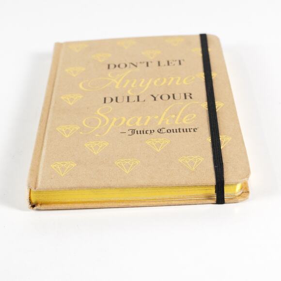 Juicy Couture Don't Let Anyone Dull Your Sparkle Journal Notebook Hardcover Book - Picture 3 of 9